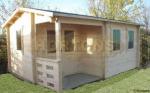 Colchester cabin with 90mm log walls